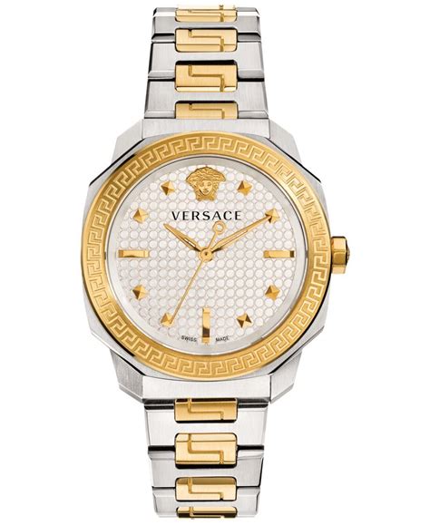 versace watch macy's|Versace two tone watch.